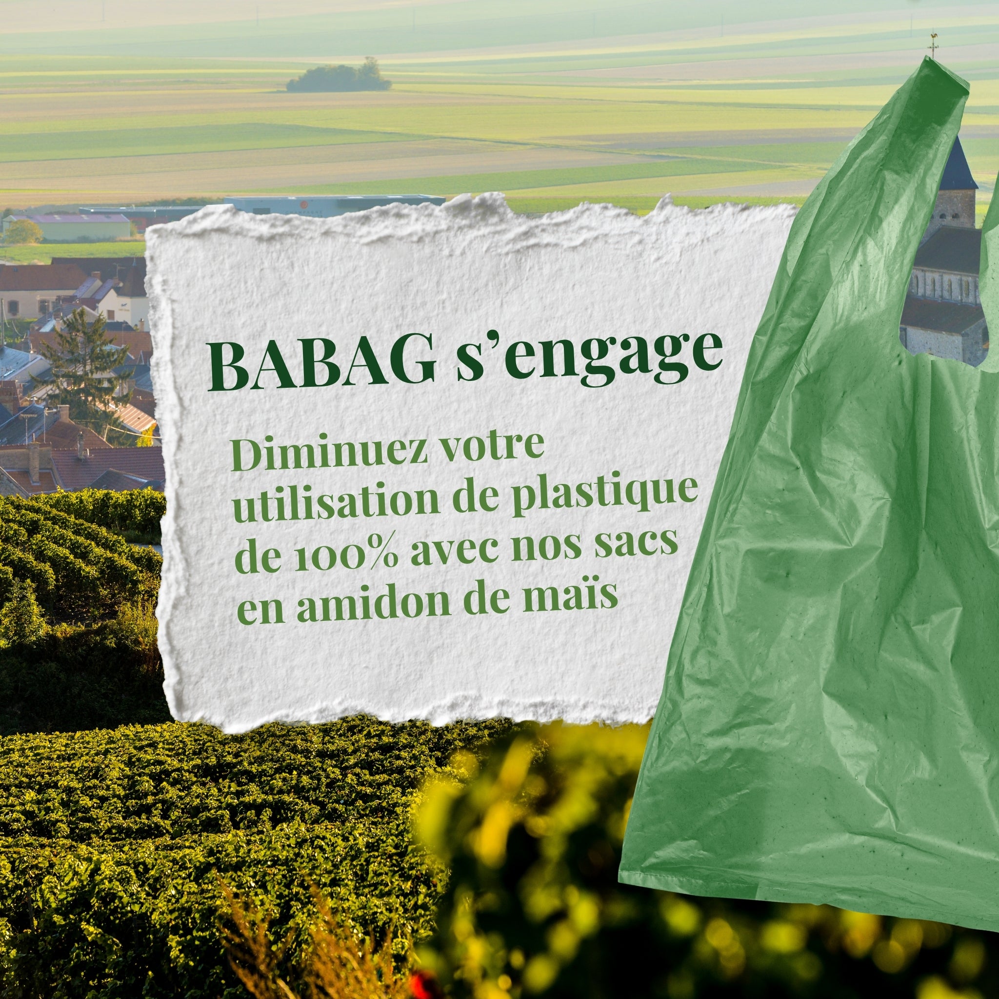 babag sacs biodegradables amidon de mais planete ecoresponsable
